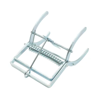 Trappola meccanica in acciaio tipo pinza per talpe, scoiattoli di terra e topi di campagna, 14 x 12 x 26 cm. - immagine 5