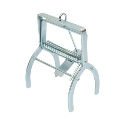 Trappola meccanica in acciaio tipo pinza per talpe, scoiattoli di terra e topi di campagna, 14 x 12 x 26 cm. - immagine 2