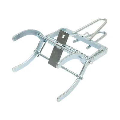 Trappola meccanica in acciaio tipo pinza per talpe, scoiattoli di terra e topi di campagna, 21 x 12 x 15 cm - immagine 6
