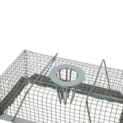 Trappola metallica a gabbia per topi e roditori, dimensioni 18,5x10x7 cm. - immagine 6