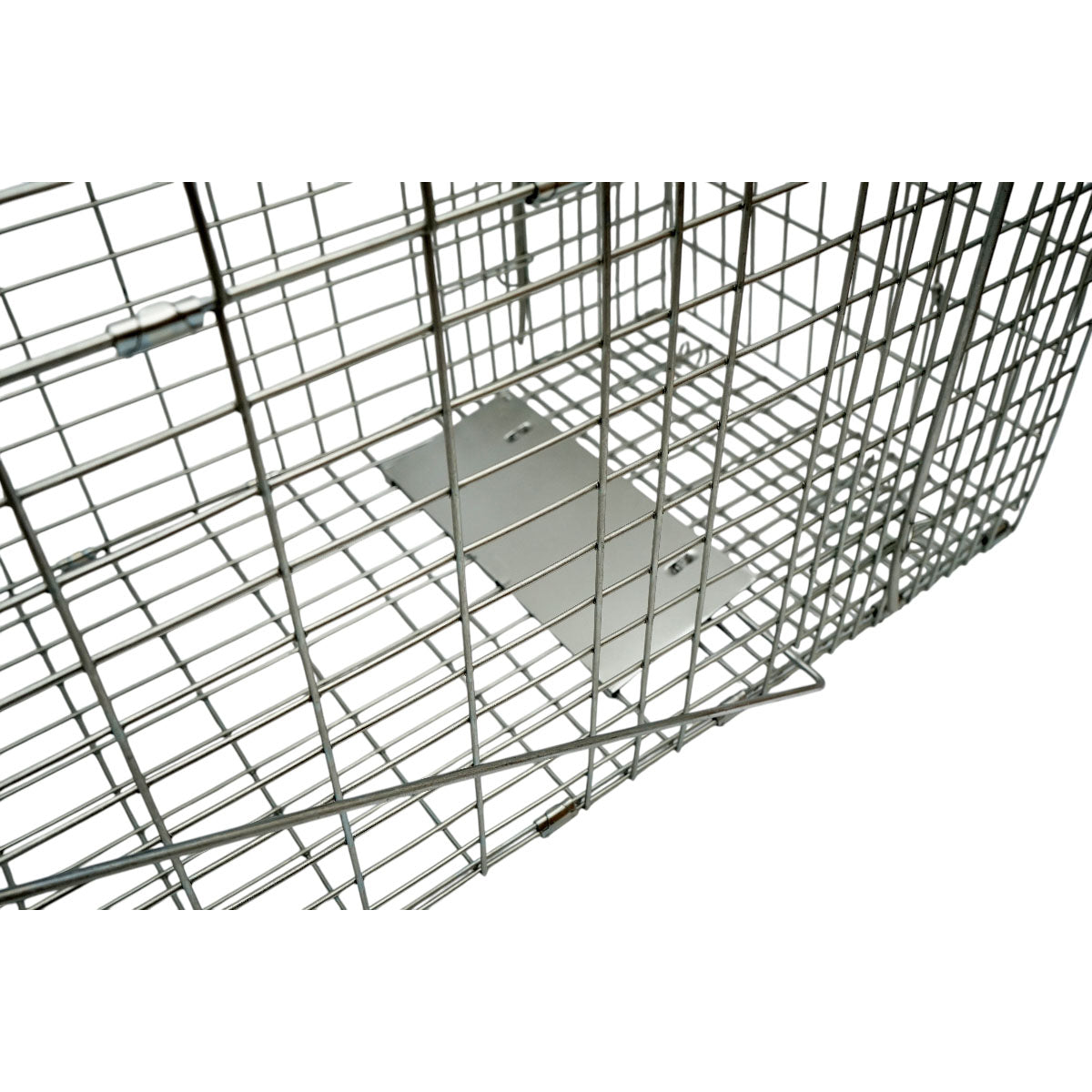 Trappola per animali selvatici tipo gabbia, robusta in metallo, 78 x 30 x 32 cm. - immagine 6