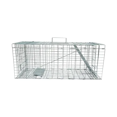 Trappola per piccoli animali, a gabbia metallica pieghevole, 78x30x32 cm