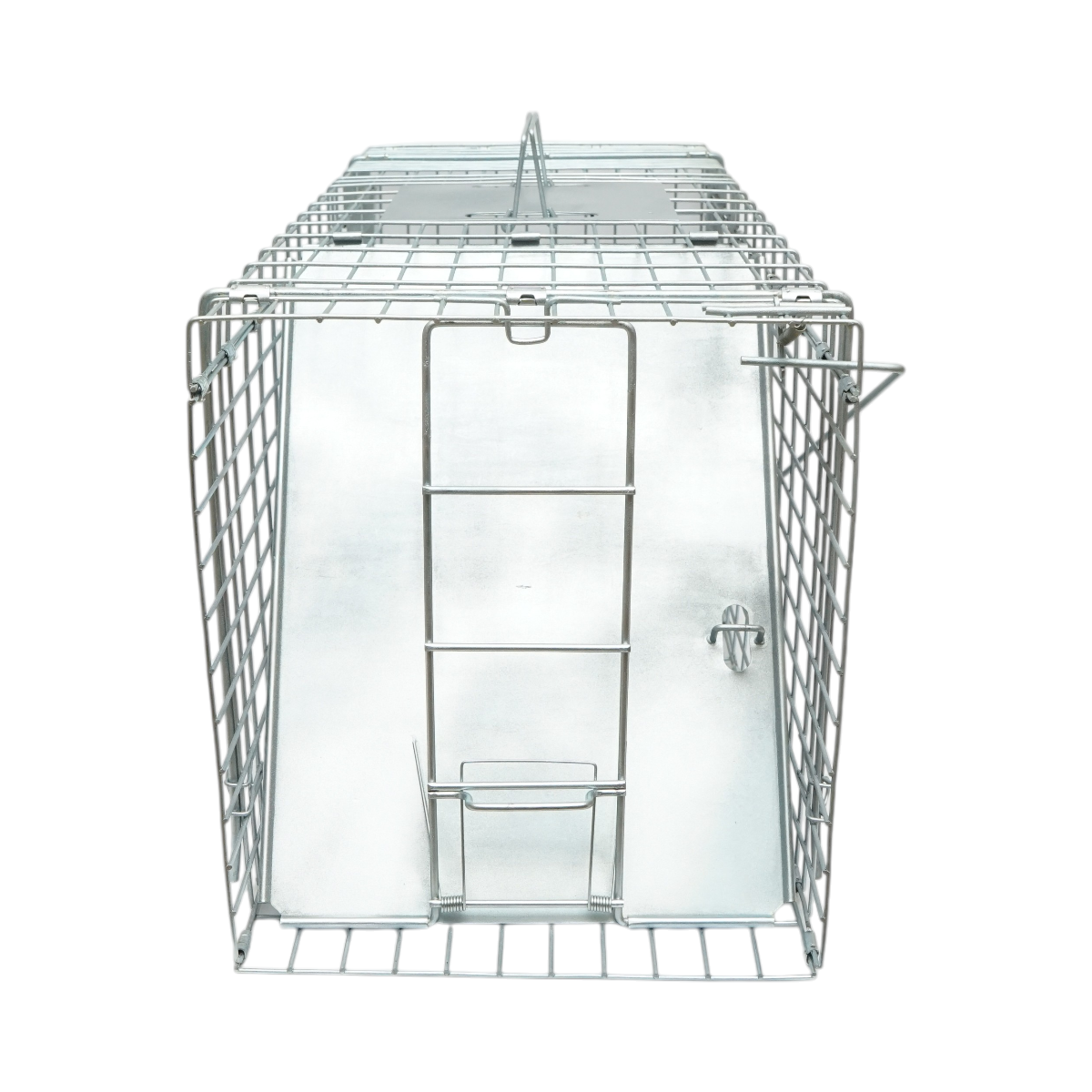 Trappola per piccoli animali, a gabbia metallica pieghevole, 78x30x32 cm - immagine 3