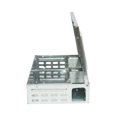 Trappola per topi professionale in metallo zincato, dimensioni 26,2x16,2x6 cm - immagine 3