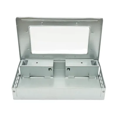 Trappola per topi professionale in metallo zincato, dimensioni 26,5x16x5 cm. - immagine 2