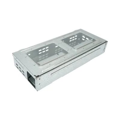 Trappola per topi professionale in metallo zincato, dimensioni 36,3x16,1x6,1 cm. - immagine 4
