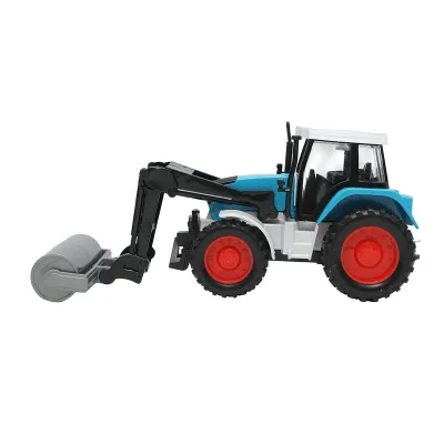 Trattore blu con cilindro compattatore, 175x65x80mm giocattolo per bambini +3 anni - immagine 2