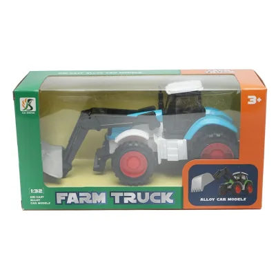 Trattore blu con lama da neve, 175x65x80mm giocattolo per bambini +3 anni