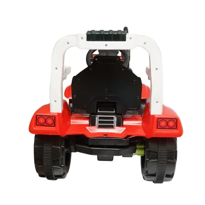 Trattore elettrico con rimorchio e batteria per bambini, giocattolo 3-6 anni Hello Baby - immagine 4