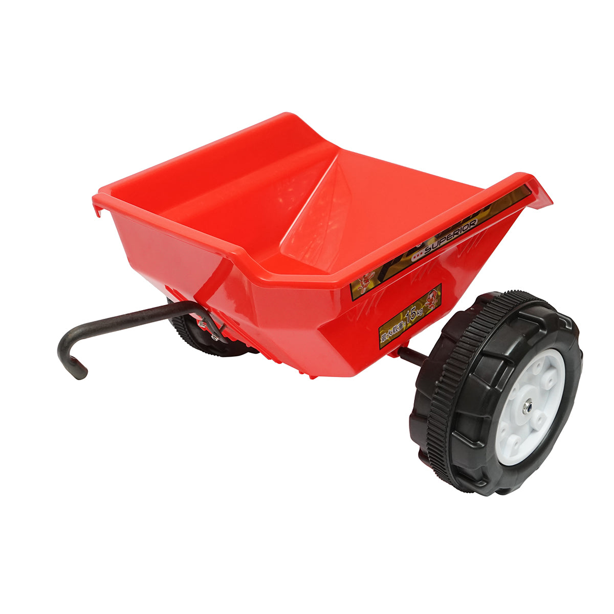 Trattore elettrico con rimorchio e batteria per bambini, giocattolo 3-6 anni Hello Baby - immagine 6