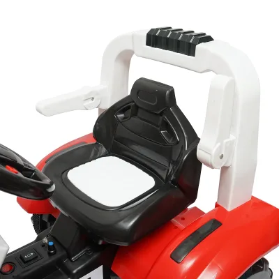 Trattore elettrico con rimorchio e batteria per bambini, giocattolo 3-6 anni Hello Baby - immagine 5