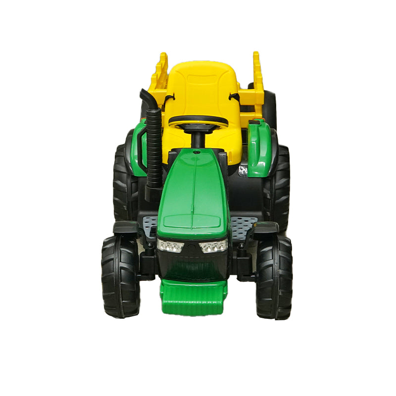 Trattore elettrico con rimorchio, telecomando e batteria per bambini 1980x650x610 - immagine 4