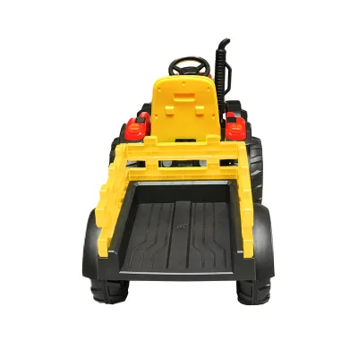 Trattore elettrico con rimorchio, telecomando e batteria per bambini 1980x650x610 - immagine 6