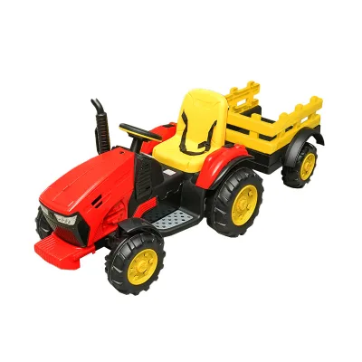 Trattore elettrico con rimorchio, telecomando e batteria per bambini 1980x650x610 - immagine 3