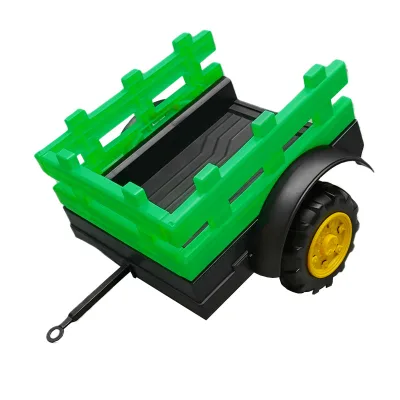 Trattore elettrico con rimorchio, telecomando e batteria per bambini, giocattolo 1980x650x610 - immagine 6