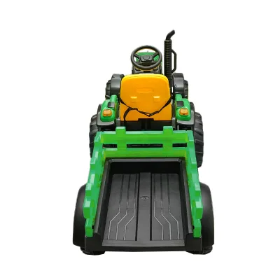 Trattore elettrico con rimorchio, telecomando e batteria per bambini, giocattolo 1980x650x610 - immagine 5
