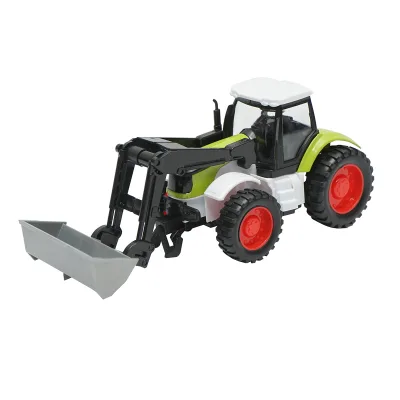 Trattore verde con pala anteriore, 175x65x80mm, giocattolo per bambini +3 anni - immagine 3