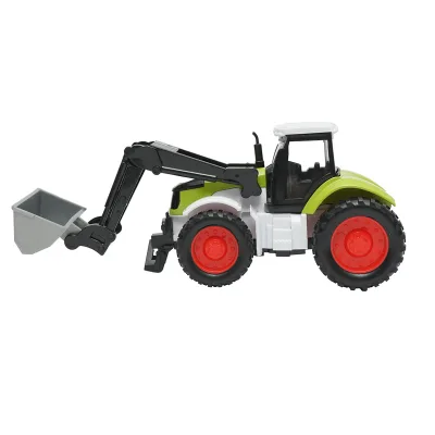 Trattore verde con pala anteriore, 175x65x80mm, giocattolo per bambini +3 anni - immagine 2