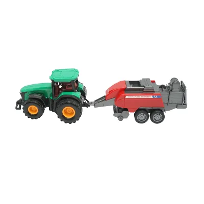Trattore verde con rimorchio, 304x85x83mm giocattolo per bambini +3 anni