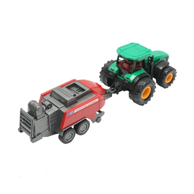 Trattore verde con rimorchio, 304x85x83mm giocattolo per bambini +3 anni - immagine 4