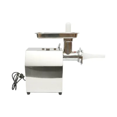 Tritacarne elettrico in acciaio inox 600W, 220V, capacità 100 kg/h, adattatore per salsicce, 2 setacci e 2 coltelli inclusi 340x185x365mm - immagine 4