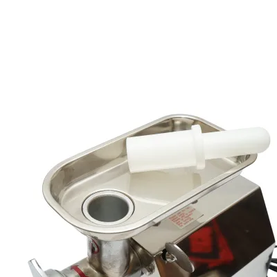 Tritacarne elettrico in acciaio inox 600W, 220V, capacità 100 kg/h, adattatore per salsicce, 2 setacci e 2 coltelli inclusi 340x185x365mm - immagine 6