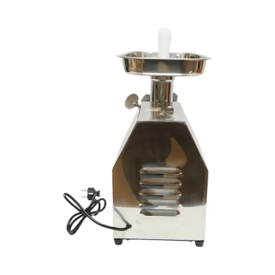 Tritacarne elettrico in acciaio inox 850W, 220V, capacità 150 kg/h, adattatore per salsicce, 2 setacci e 2 coltelli inclusi 380x210x415mm - immagine 4