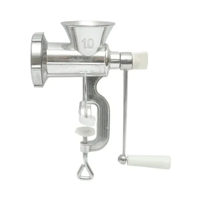 Tritacarne manuale n. 10 in alluminio. - immagine 2