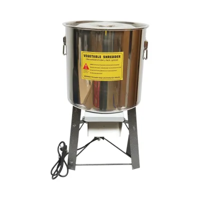 Tritatutto elettrico per scarti vegetali e mangimi 2,2 kW, 220 V, ciotola in acciaio inox da 10 l, 4 coltelli inclusi - immagine 2