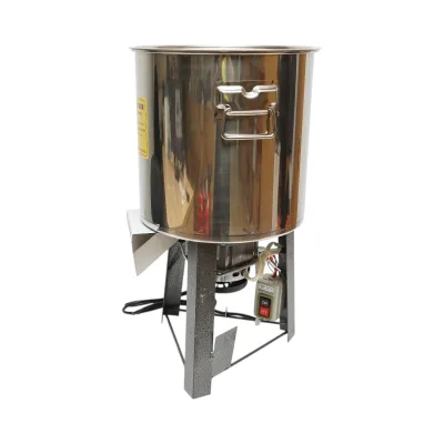 Tritatutto elettrico per scarti vegetali e mangimi 2,2 kW, 220 V, ciotola in acciaio inox da 10 l, 4 coltelli inclusi - immagine 4