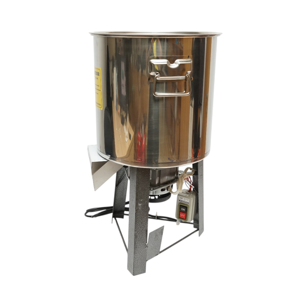 Tritatutto elettrico per scarti vegetali e mangimi 2,2 kW, 220 V, ciotola in acciaio inox da 10 l, 4 coltelli inclusi - immagine 4