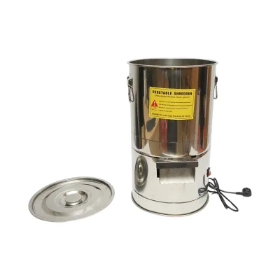 Tritatutto elettrico per scarti vegetali e mangimi, 550W, 220V, ciotola in acciaio inox da 12L, 4 lame incluse. - immagine 4