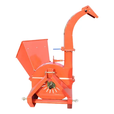 Trituratore di rami con attacco alla presa di forza del trattore PTO, potenza richiesta 18-50 CV, diametro massimo tronco 100 mm, tramoggia 400x420x600 mm, Cippatrice Biotrituratore a cardano per trattore, Breckner Germany - immagine 3