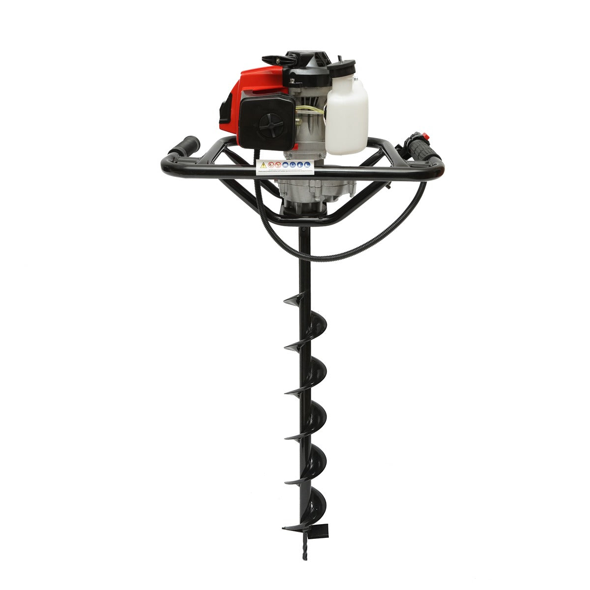 Trivella a benzina 2,8 CV, 2T 52 cc, 3 punte incluse 100 mm, 150 mm, 200 mm THOR - immagine 4