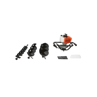 Trivella a benzina 3,3 CV, 2T 52 cc, 3 punte incluse 100 mm, 150 mm, 200 mm Breckner Germany - immagine 2