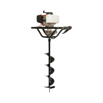 Trivella a benzina 3,3 CV, 2T 52 cc, 3 punte incluse 100 mm, 150 mm, 200 mm Breckner Germany - immagine 4