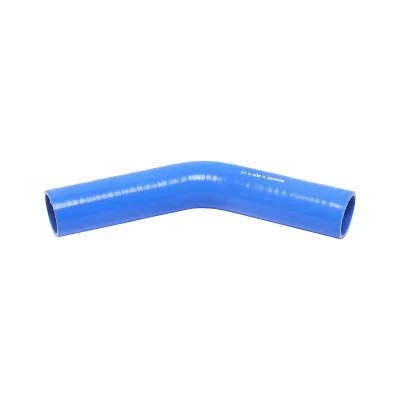 Tubetto silicone curvato a 45 gradi con inserti in tessuto, dimensioni 51x200x200 mm - immagine 2