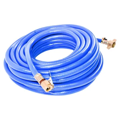 Tubo aria compressore blu L = 12 m con terminali di collegamento per gonfiare le ruote - immagine 2