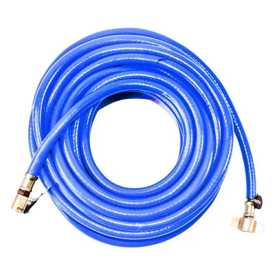 Tubo aria compressore blu L = 12 m con terminali di collegamento per gonfiare le ruote - immagine 3