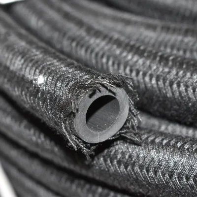 Tubo carburante 10x18 con protezione in cotone, rotolo da 30 m