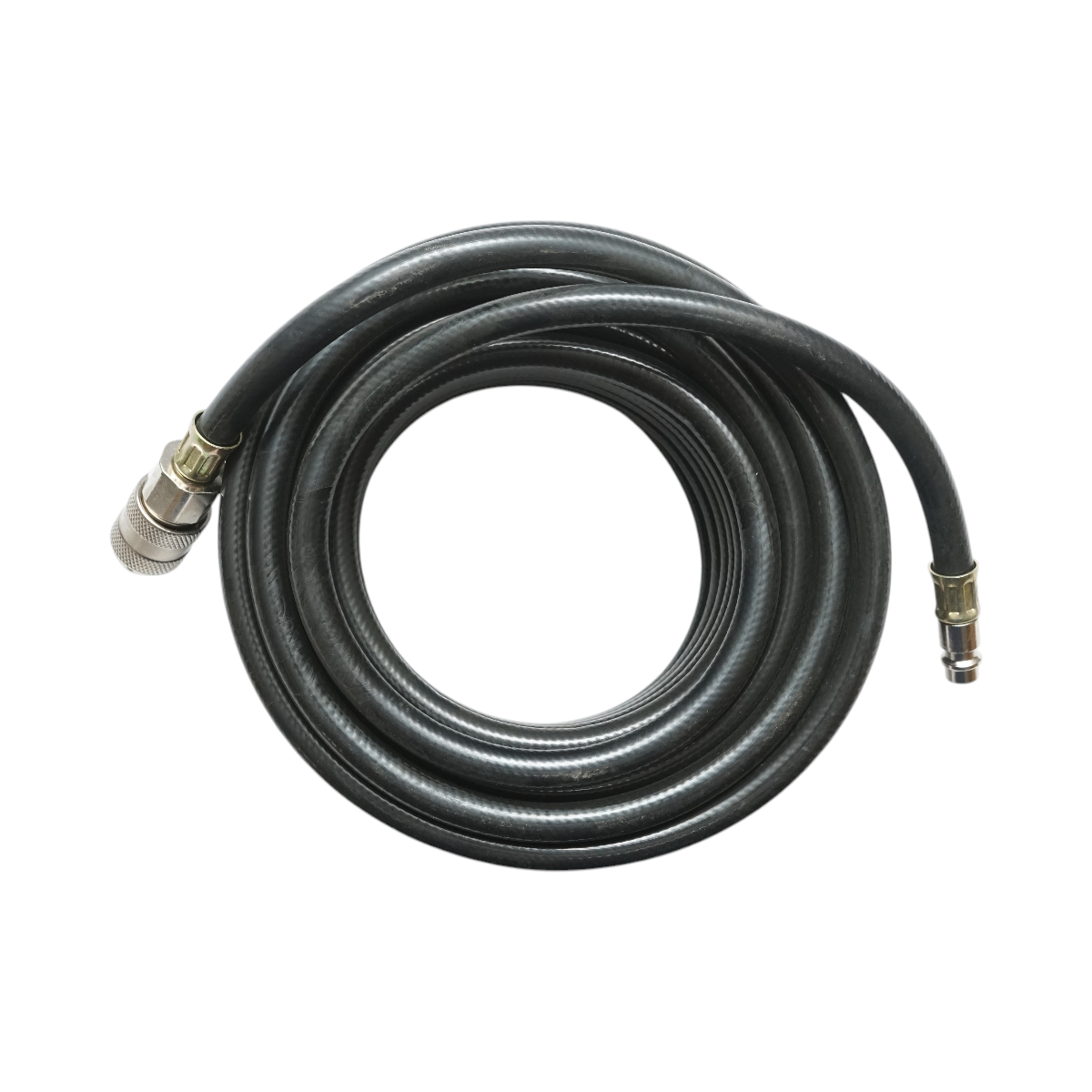 Tubo compressore, Tubo aria compressa 12m in PVC 6x11mm con attacchi rapidi universali - immagine 2