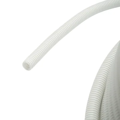 Tubo Corrugato 16mm con Tirafilo, ignifugo in polietilene HDPE 750N, grigio 100m/rotolo - immagine 3