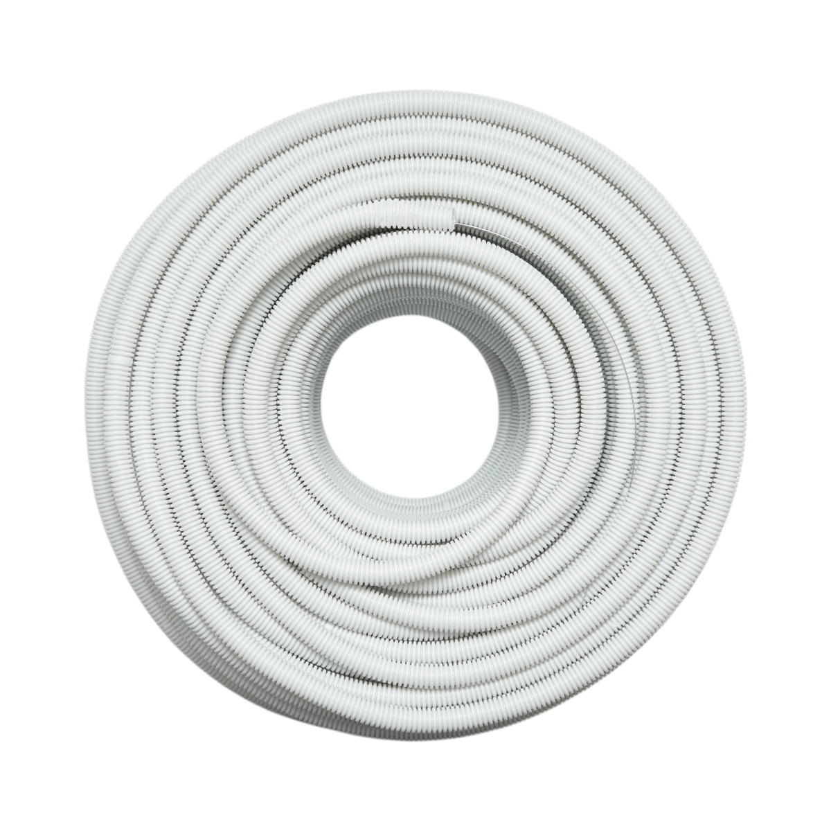 Tubo Corrugato 16mm con Tirafilo, polietilene HDPE 750N grigio 100m/rotolo - immagine 2
