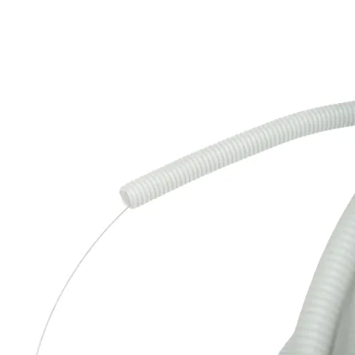 Tubo Corrugato 16mm con Tirafilo, polietilene HDPE 750N grigio 100m/rotolo - immagine 3
