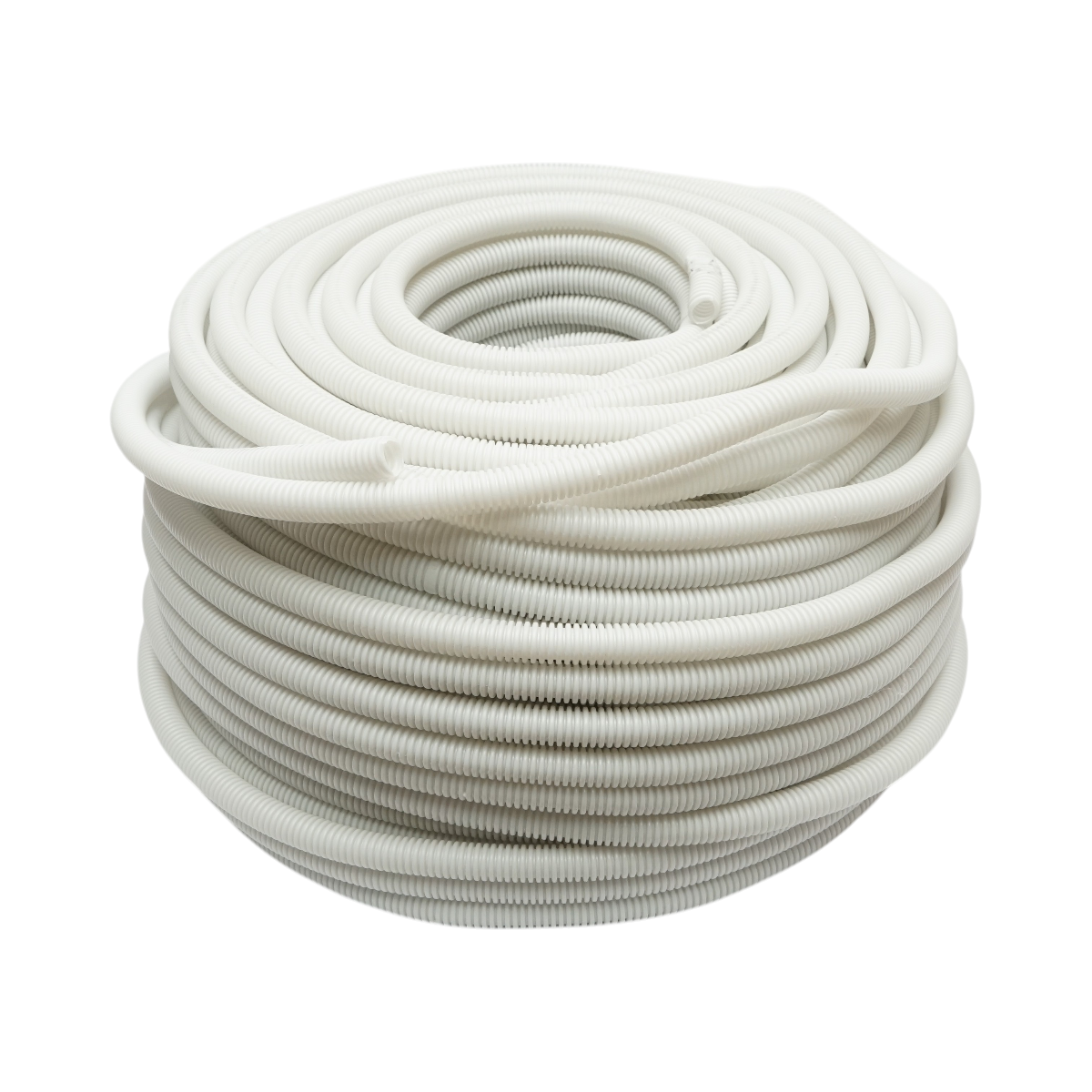 Tubo Corrugato 16mm senza filettatura, ignifugo in polietilene HDPE 320N grigio 100m/rotolo