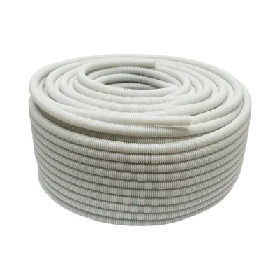 Tubo Corrugato 16mm Senza Tirafilo, polietilene HDPE 750N grigio 100m/rotolo