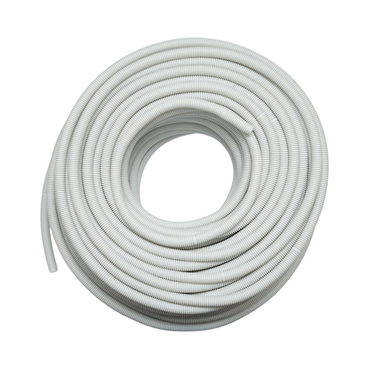 Tubo Corrugato 16mm Senza Tirafilo, polietilene HDPE 750N grigio 100m/rotolo - immagine 2