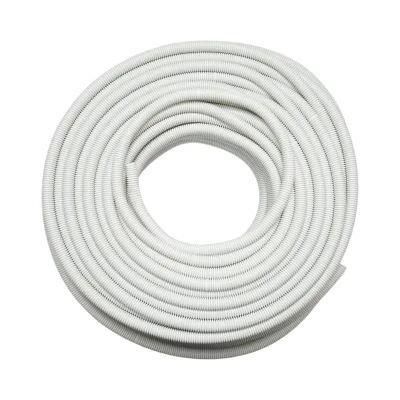 Tubo Corrugato 20mm con Tirafilo, ignifugo in polietilene HDPE 750N, grigio 100m/rotolo - immagine 2