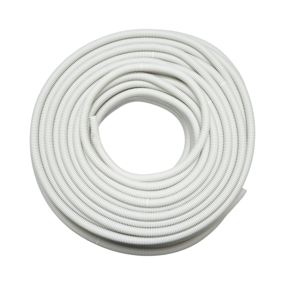 Tubo Corrugato 20mm con Tirafilo, ignifugo in polietilene HDPE 750N, grigio 100m/rotolo - immagine 2