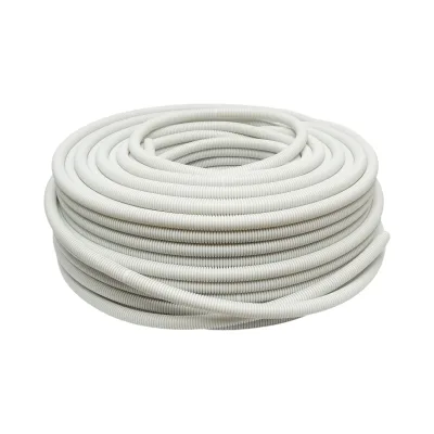 Tubo Corrugato 20mm con Tirafilo, ignifugo in polietilene HDPE 750N, grigio 100m/rotolo